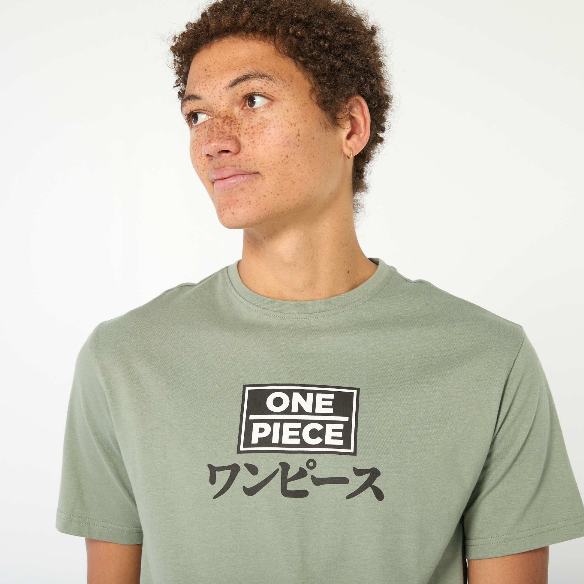 T-shirt imprimé 'One piece' VERT