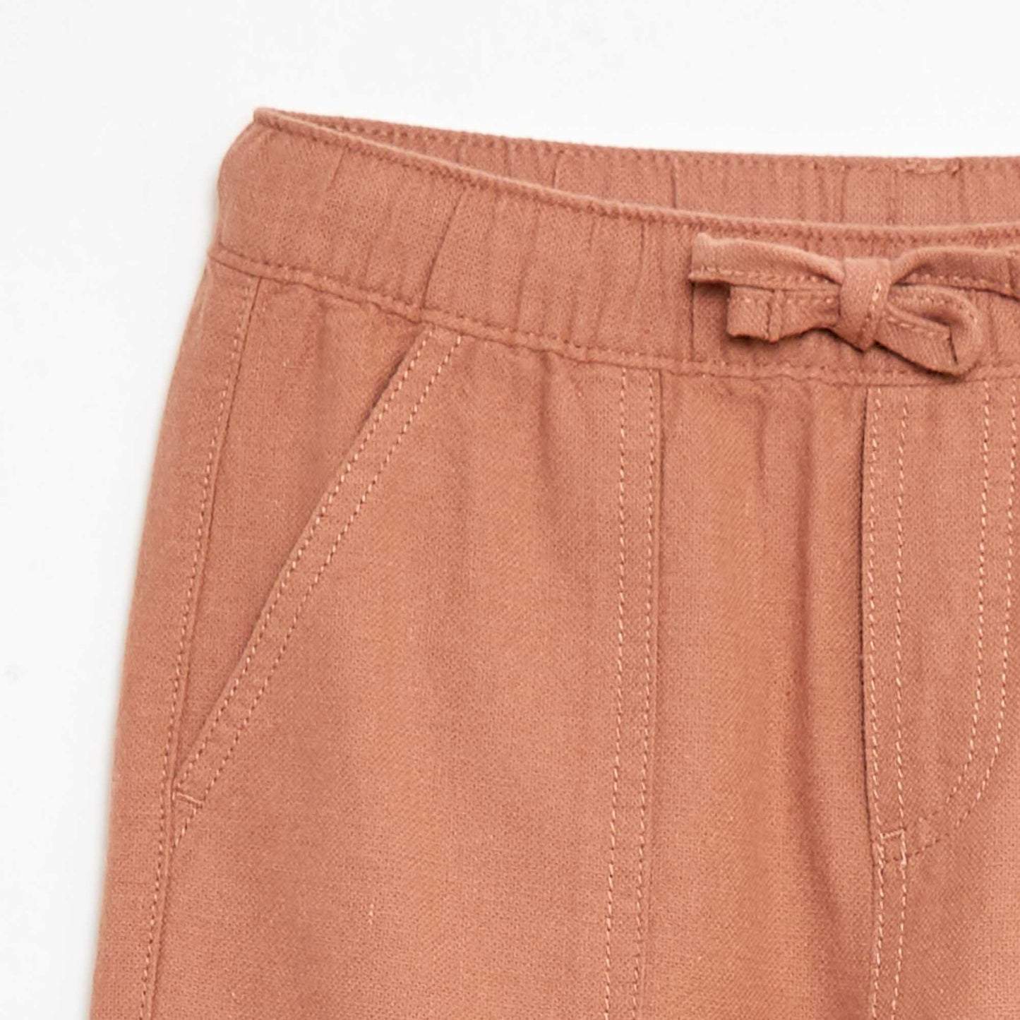 Pantalon en lin mélangé MARRON