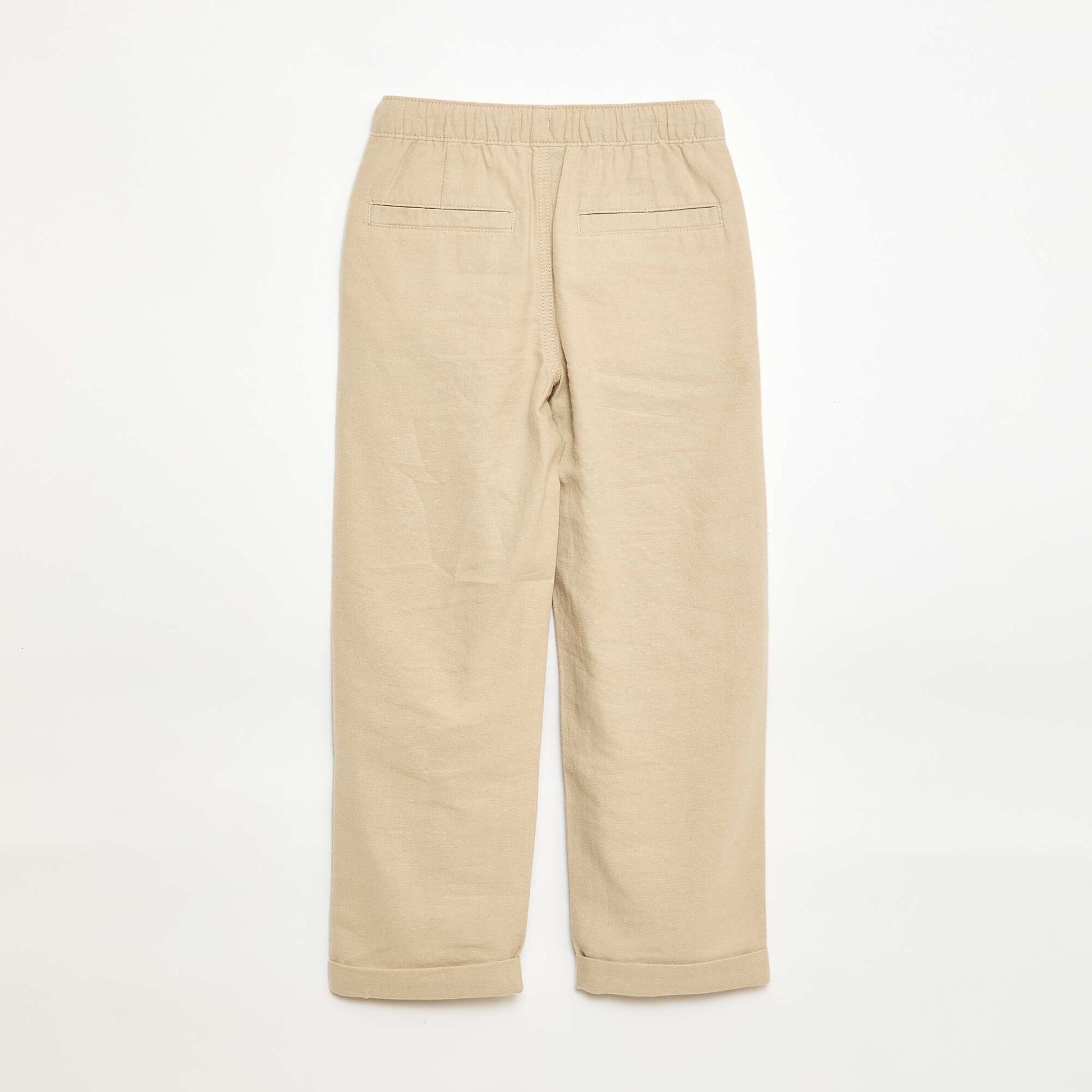 Pantalon en lin mélangé BEIGE