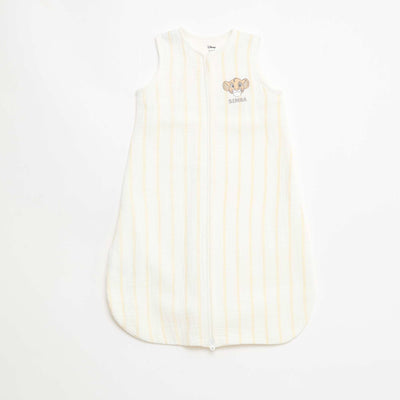 Gigoteuse zippée sans manches 'Disney' 'Simba' en velours BLANC
