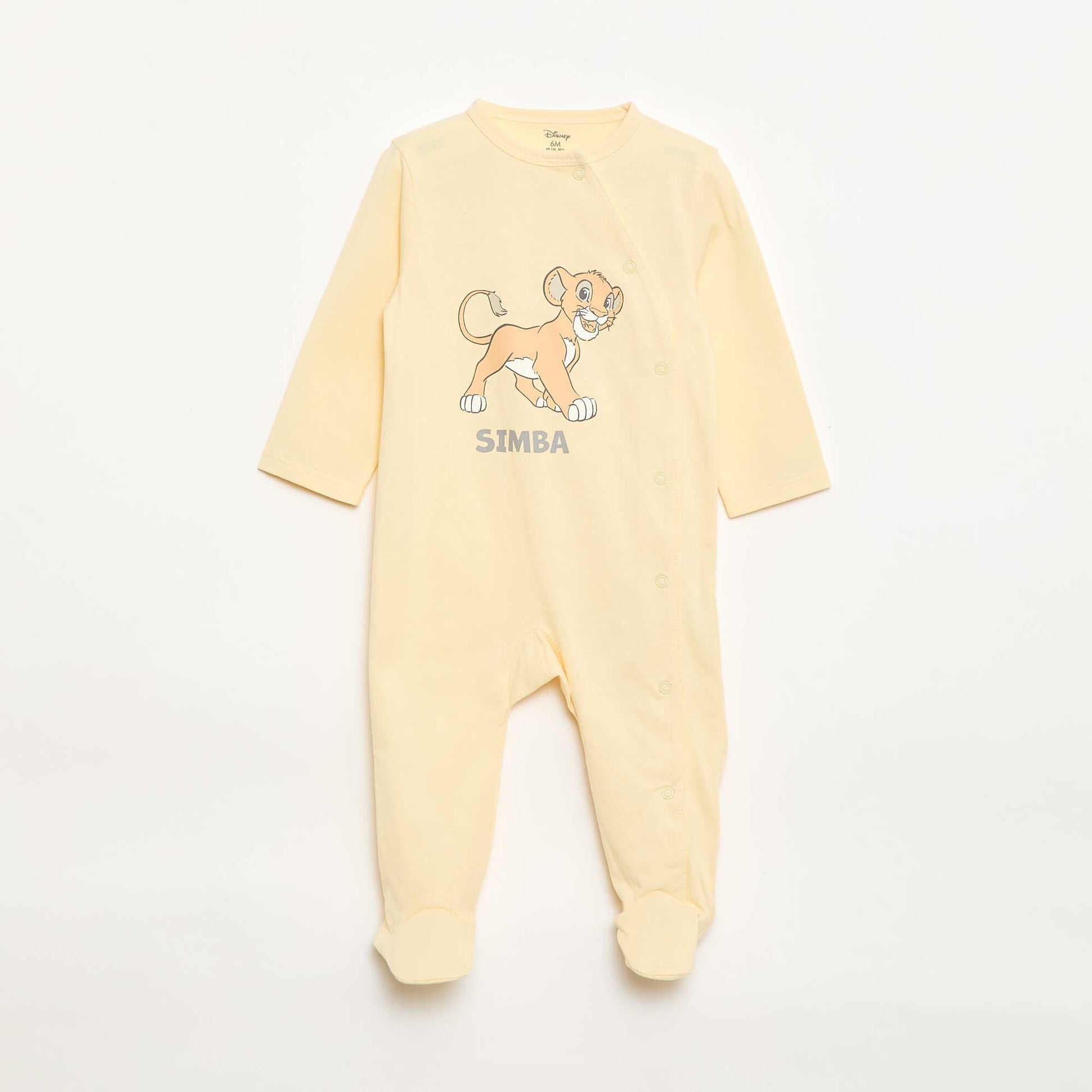 Pyjama dors bien 'Disney' en coton JAUNE
