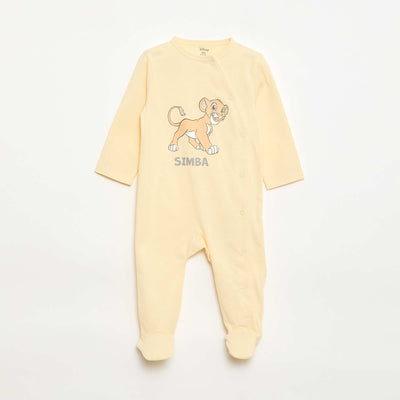Pyjama dors bien 'Disney' en coton JAUNE