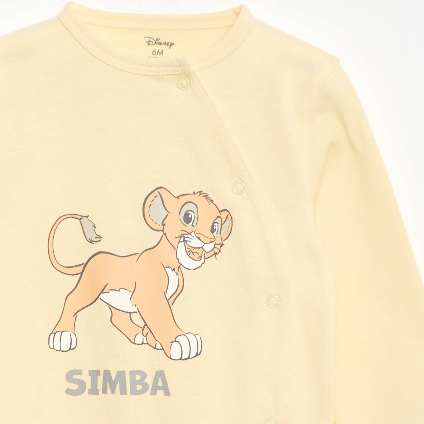 Pyjama dors bien 'Disney' en coton JAUNE