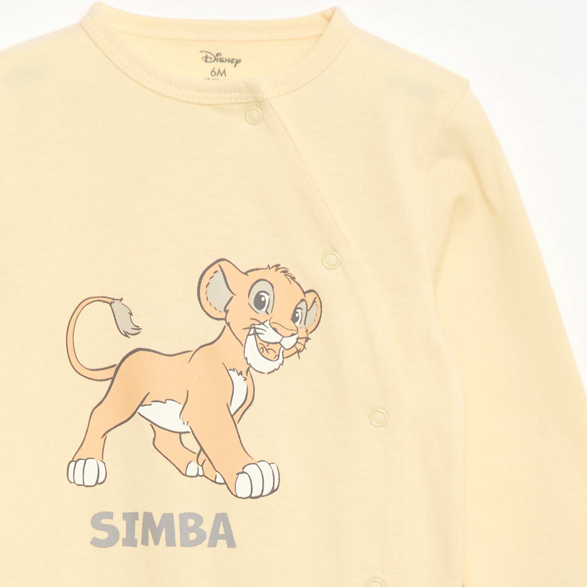 Pyjama dors bien 'Disney' en coton JAUNE