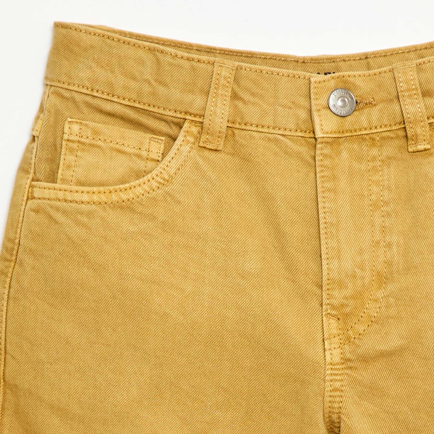 Bermuda en twill 5 poches JAUNE