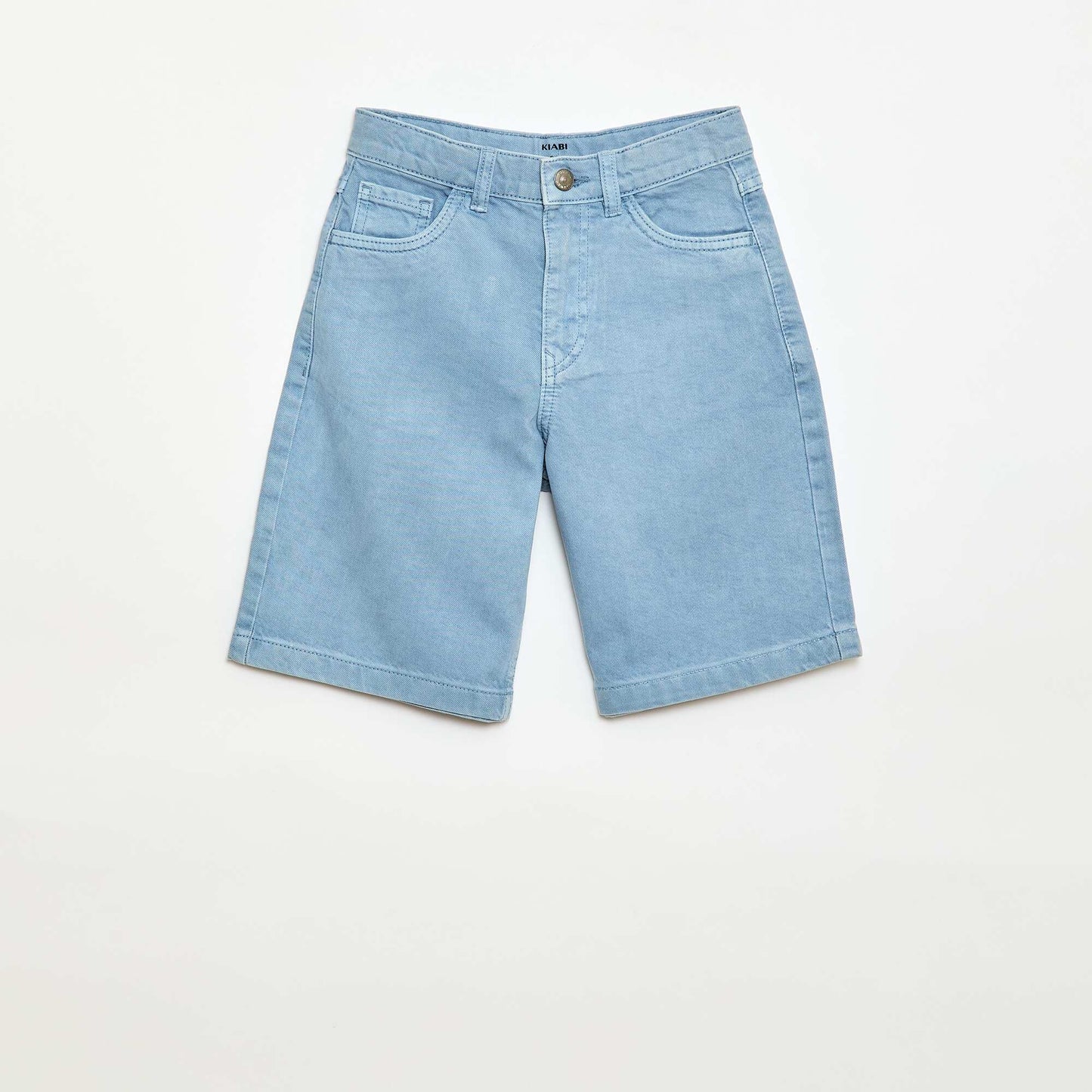 Bermuda en twill 5 poches BLEU