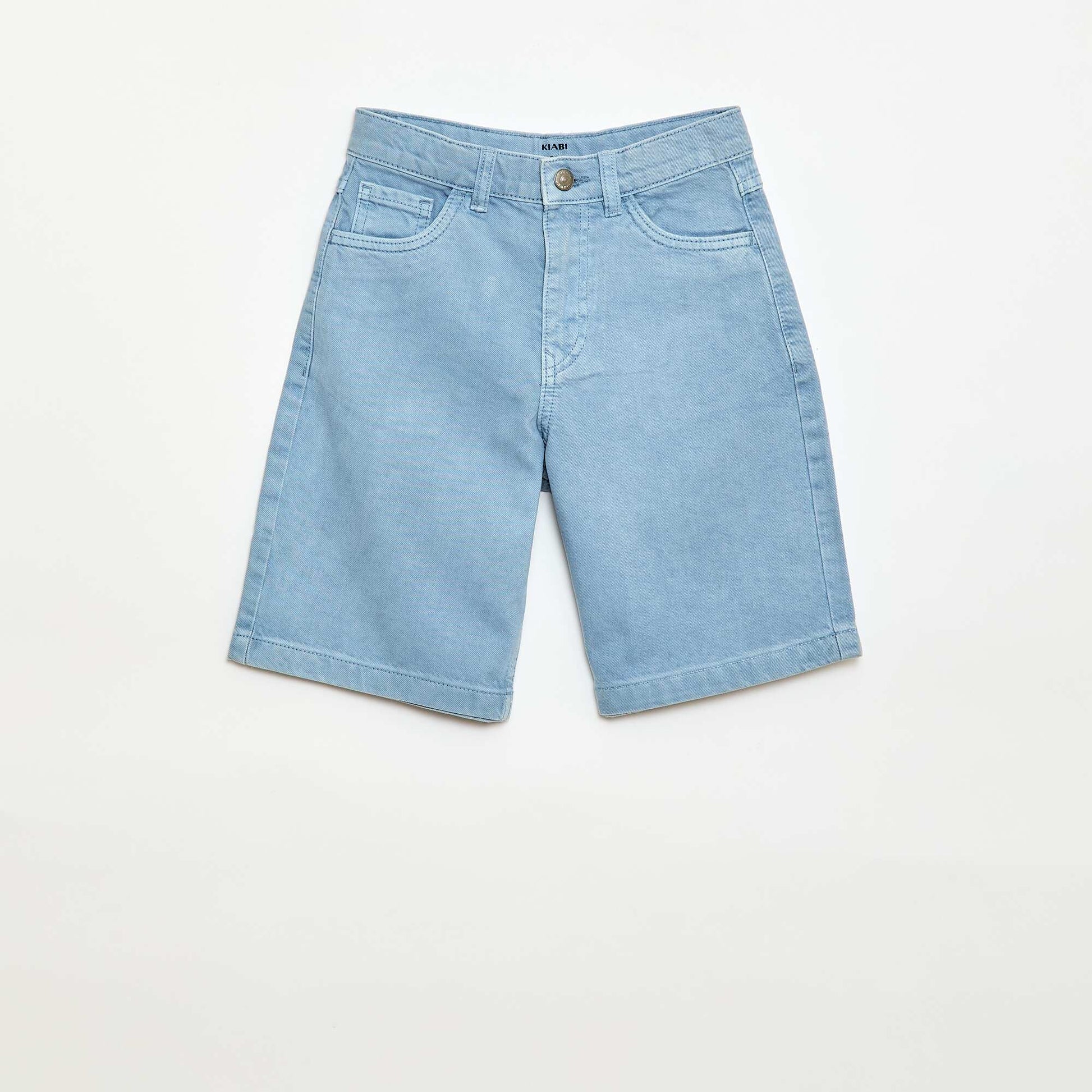 Bermuda en twill 5 poches BLEU