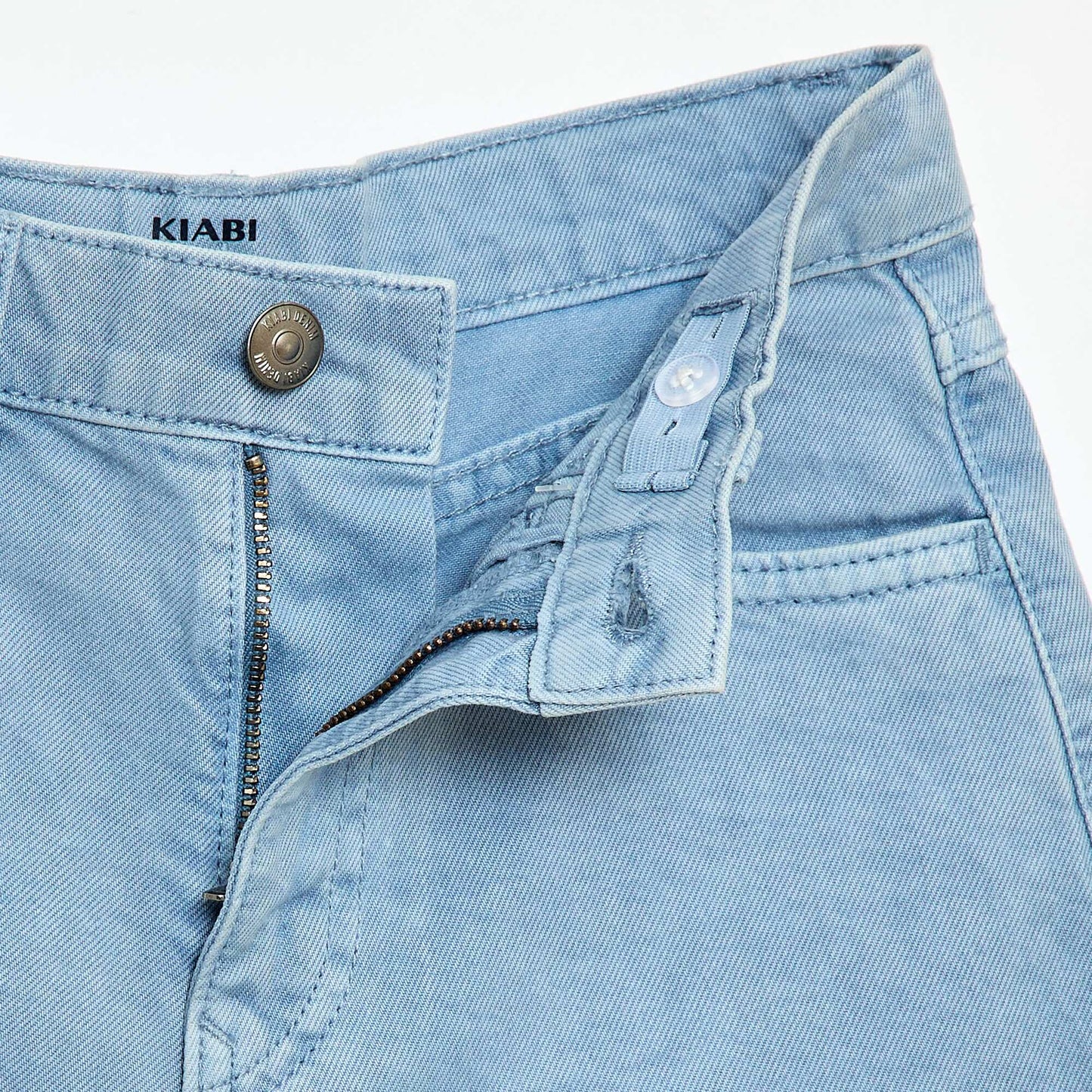 Bermuda en twill 5 poches BLEU