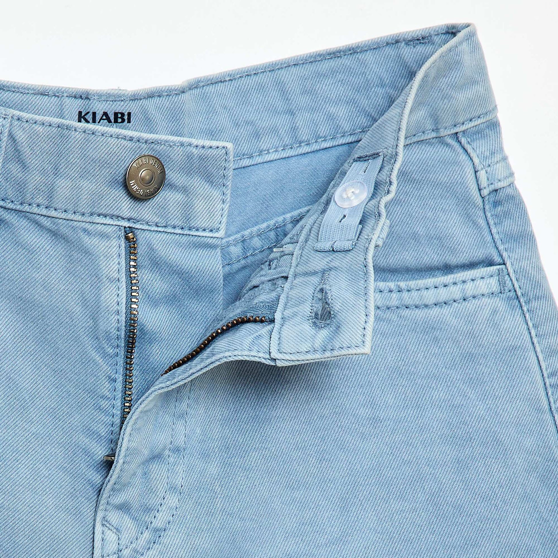 Bermuda en twill 5 poches BLEU