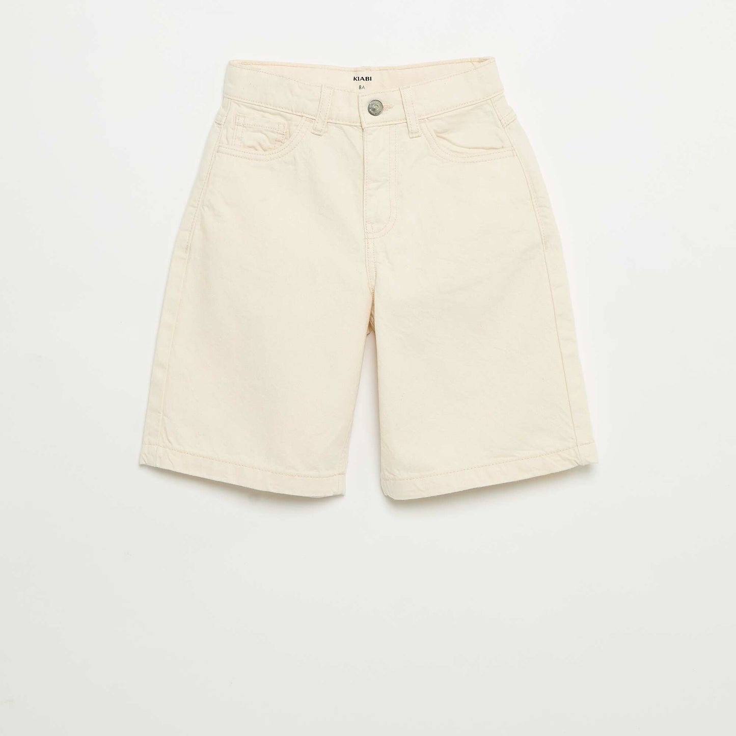 Bermuda en twill 5 poches ECRU