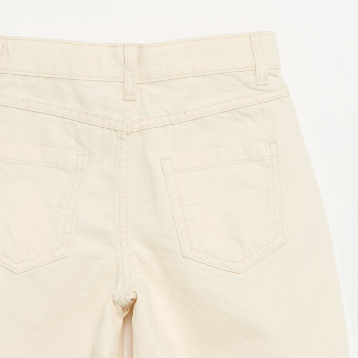 Bermuda en twill 5 poches ECRU