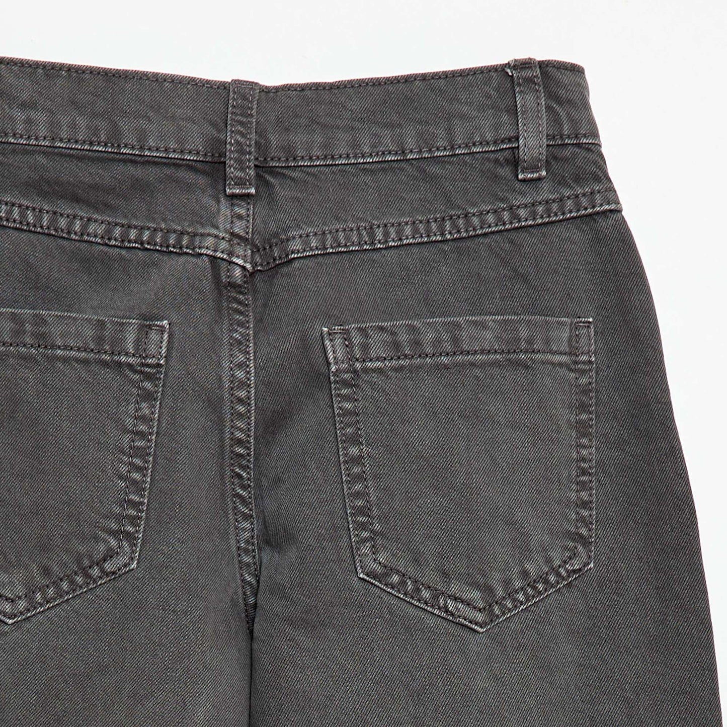 Pantalon denim coupe large balloon GRIS
