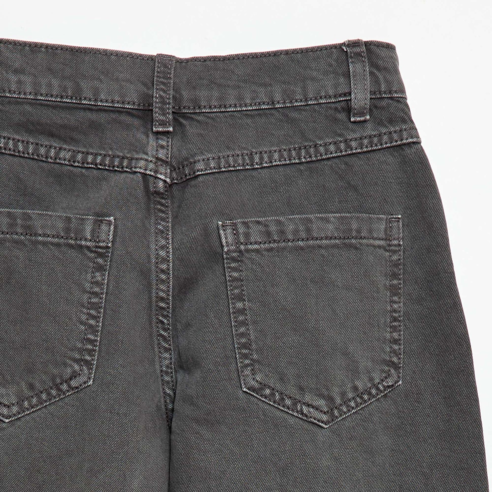 Pantalon denim coupe large balloon GRIS