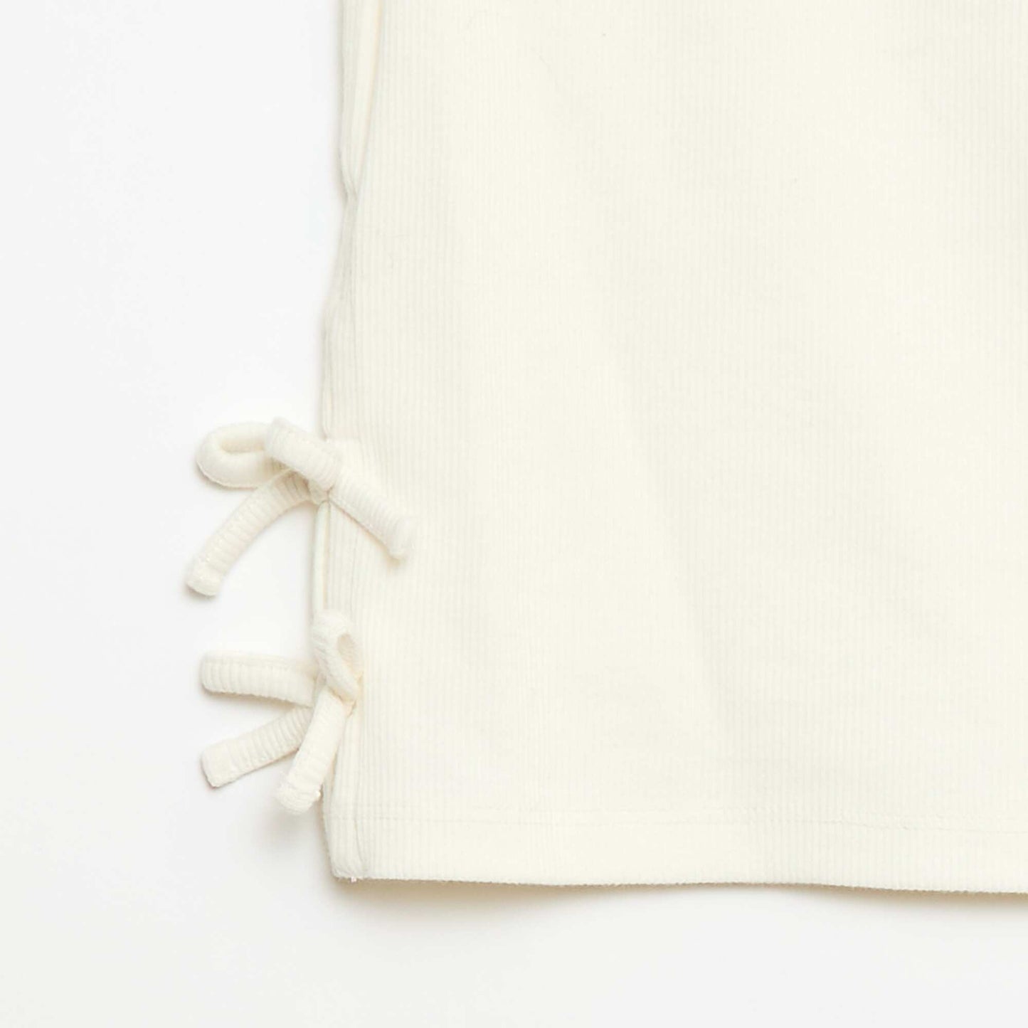 T-shirt avec nœuds fantaisie BLANC