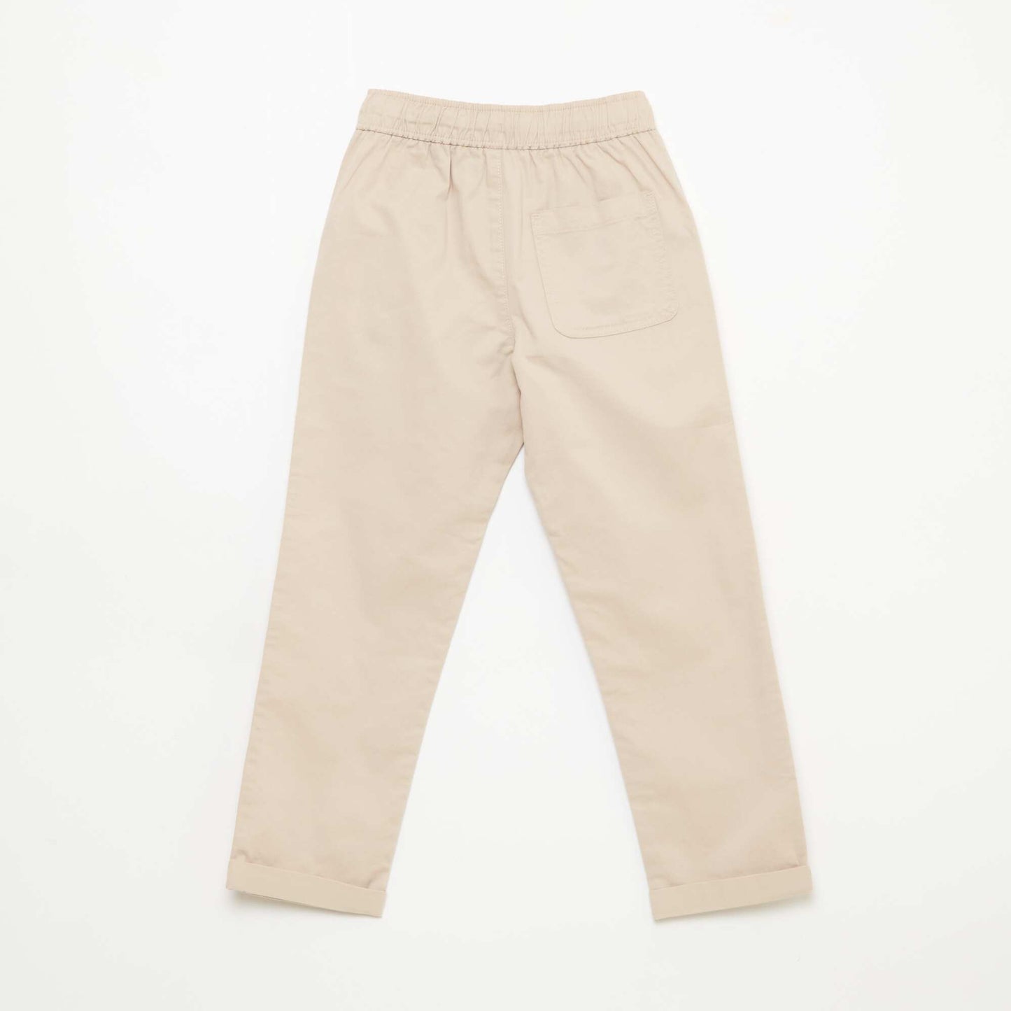 Jogpant uni avec ourlets BEIGE