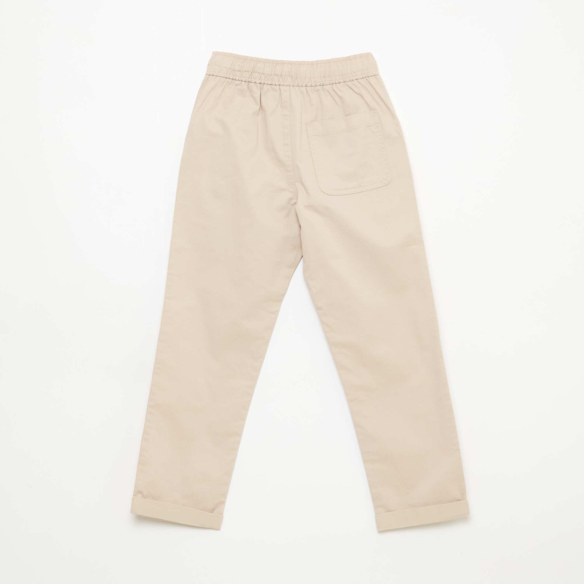 Jogpant uni avec ourlets BEIGE