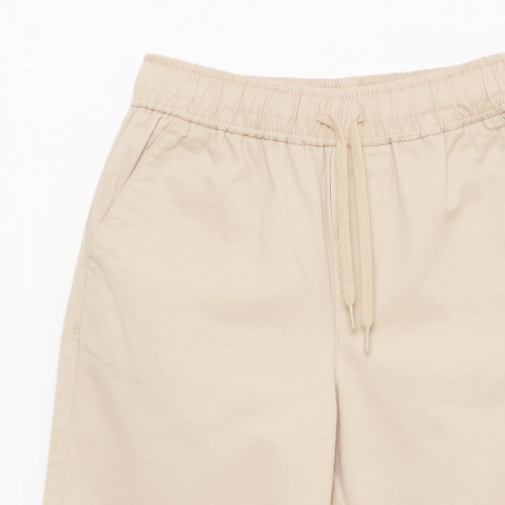 Jogpant uni avec ourlets BEIGE