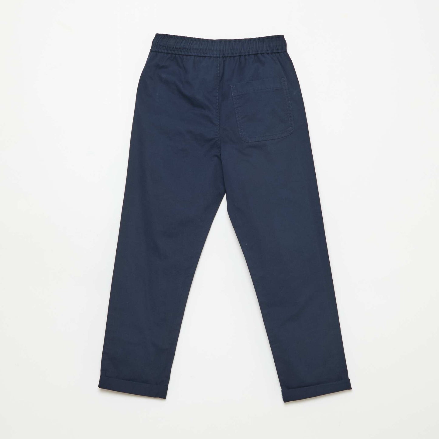Jogpant uni avec ourlets BLEU