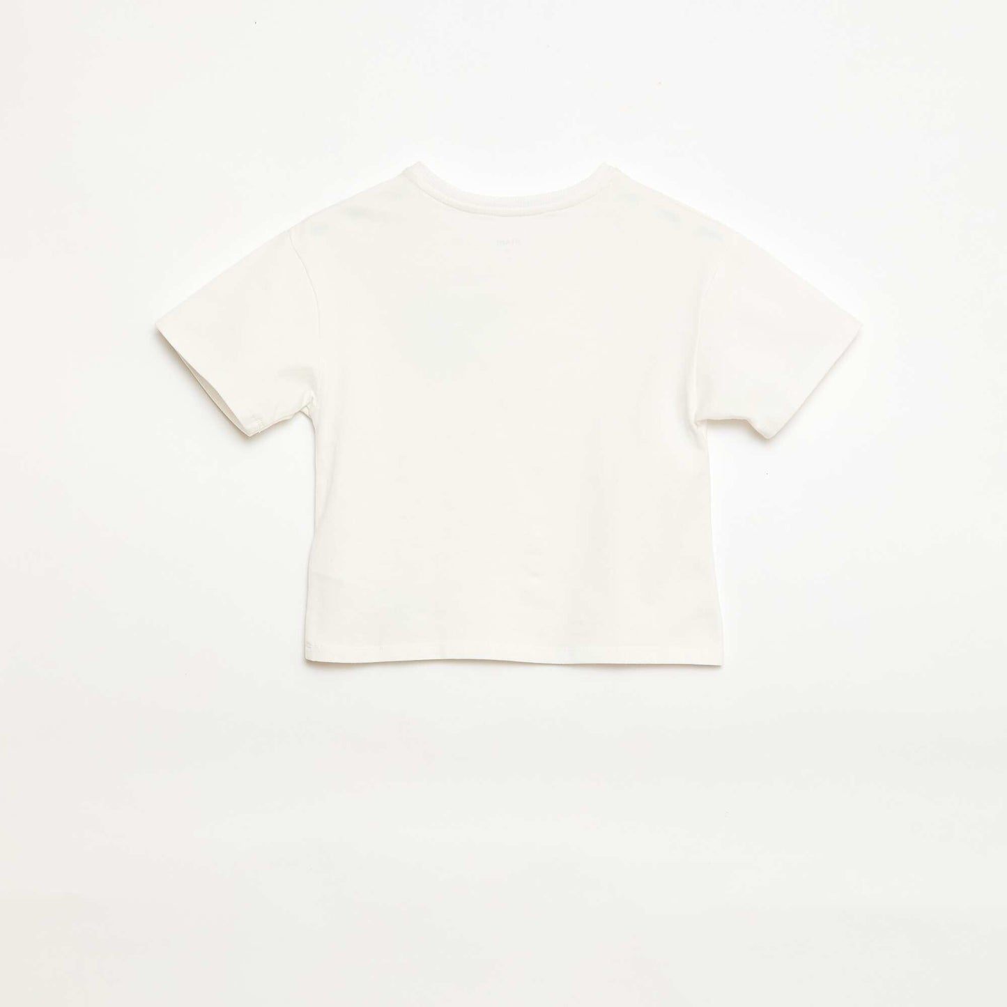 T-shirt avec patch vichy BLANC