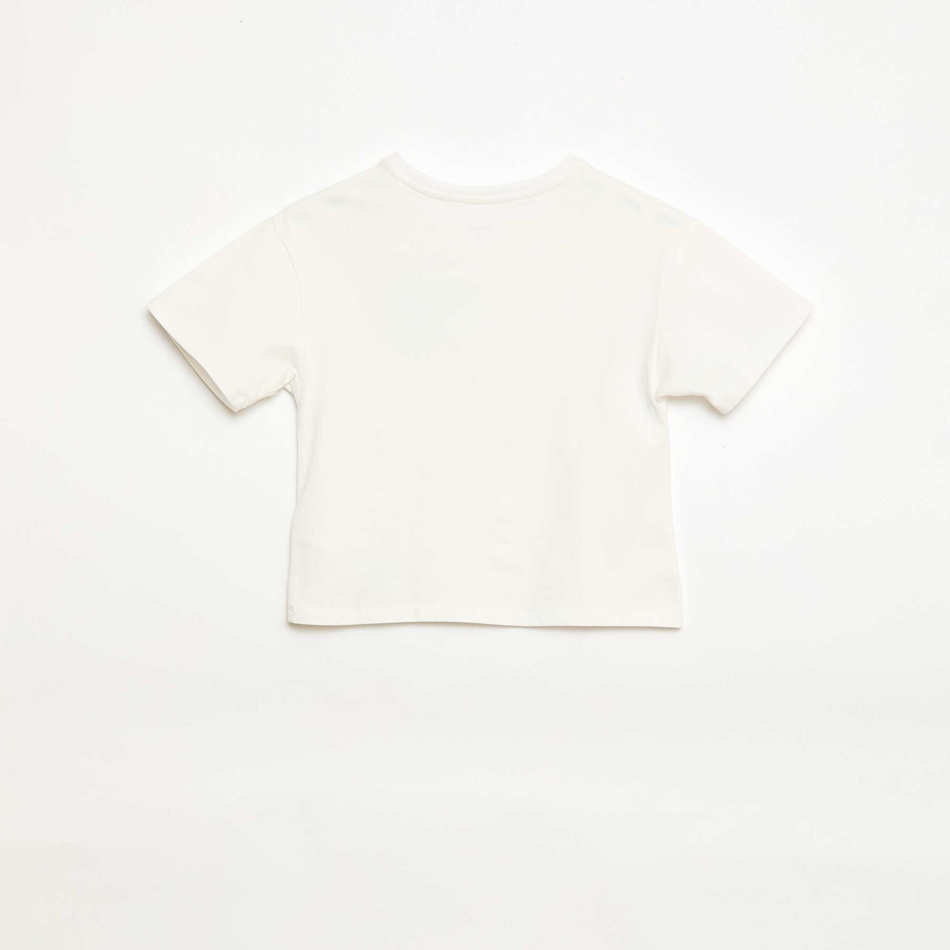 T-shirt avec patch vichy BLANC