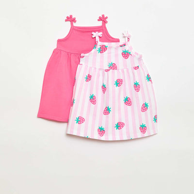 Lot de 2 robes à bretelles JAUNE