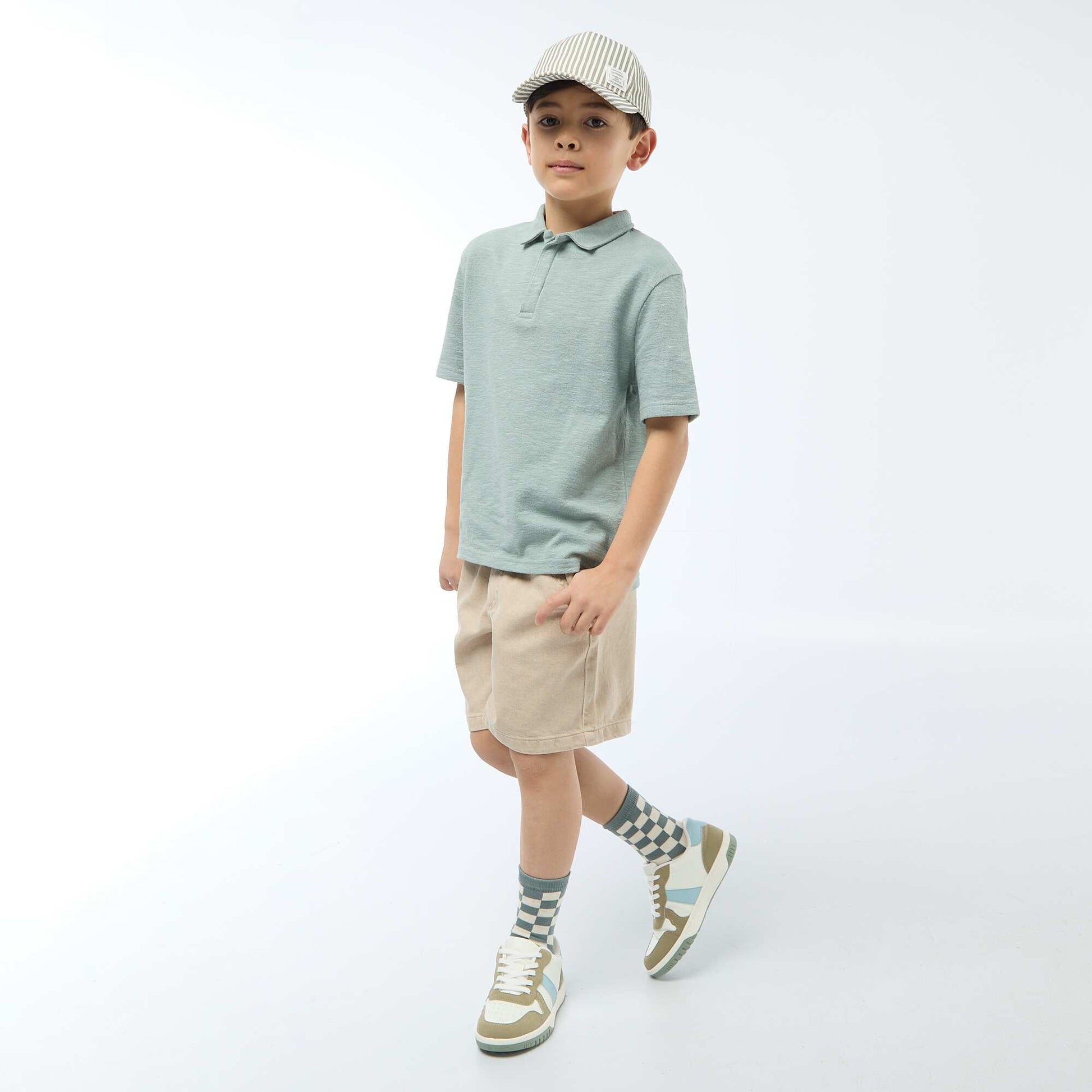 Bermuda en twill BEIGE
