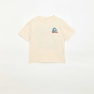 T-shirt oversize imprimé ECRU