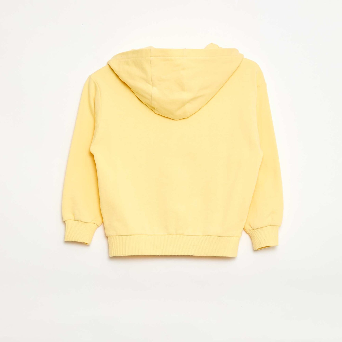 Sweat à capuche loose brodé JAUNE