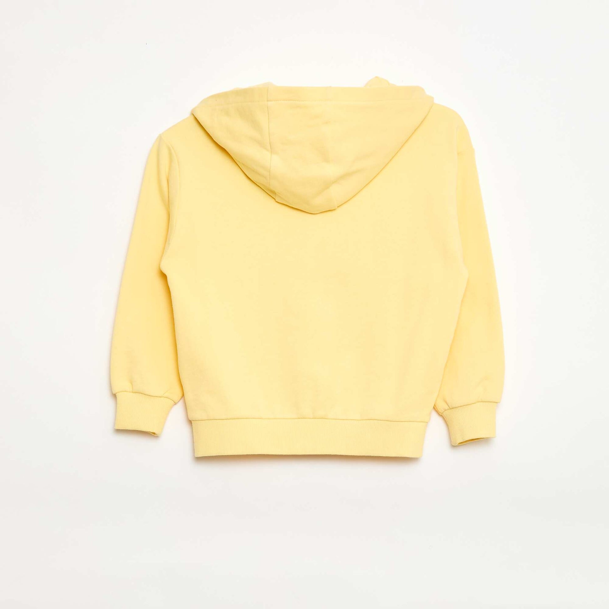 Sweat à capuche loose brodé JAUNE