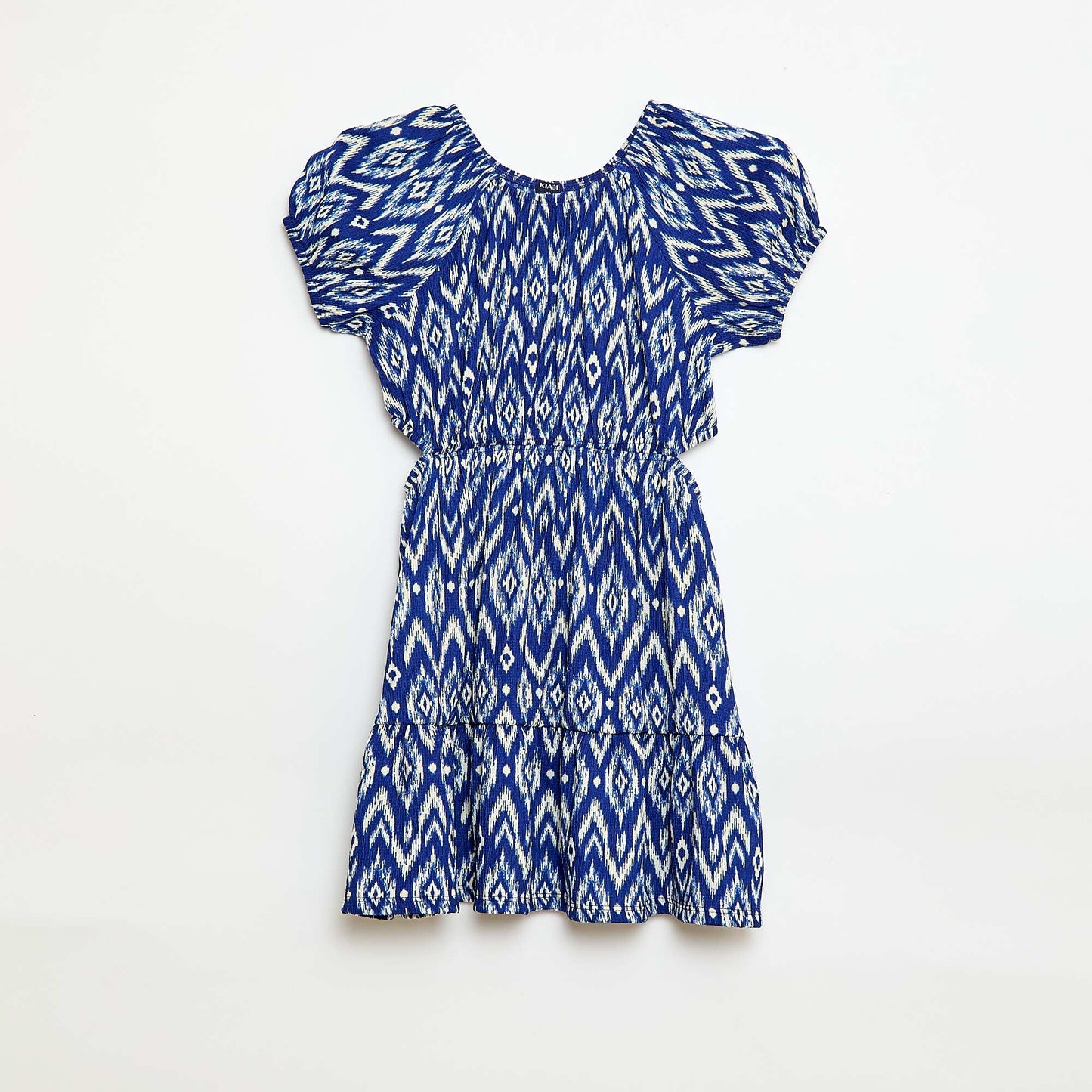 Robe en maille ajourée sur les côtés BLEU