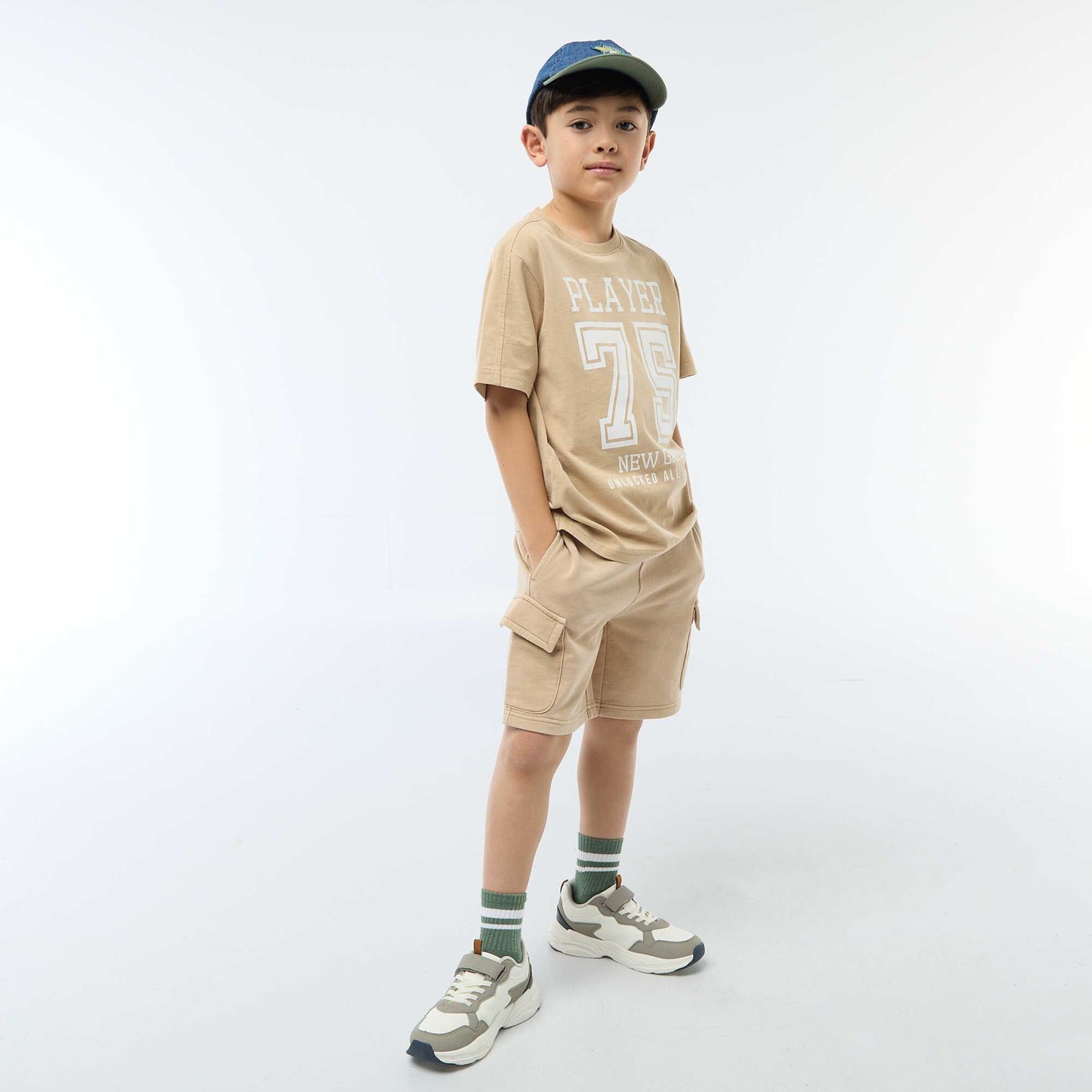 T-shirt esprit basketball BEIGE