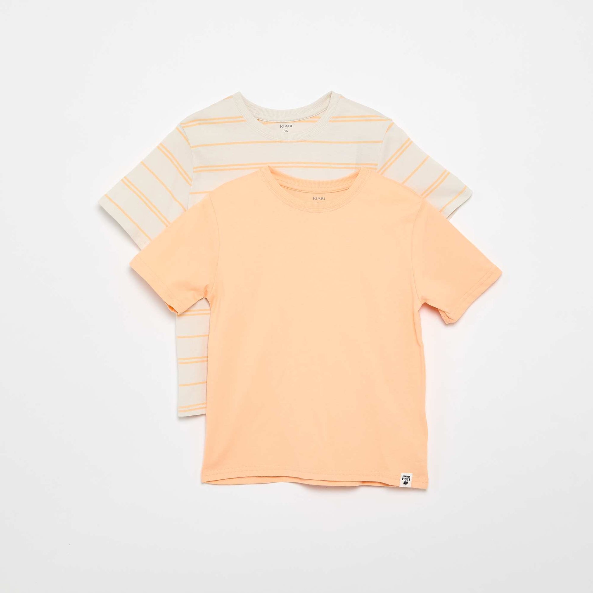 Lot de 2 T-shirts ORANGE