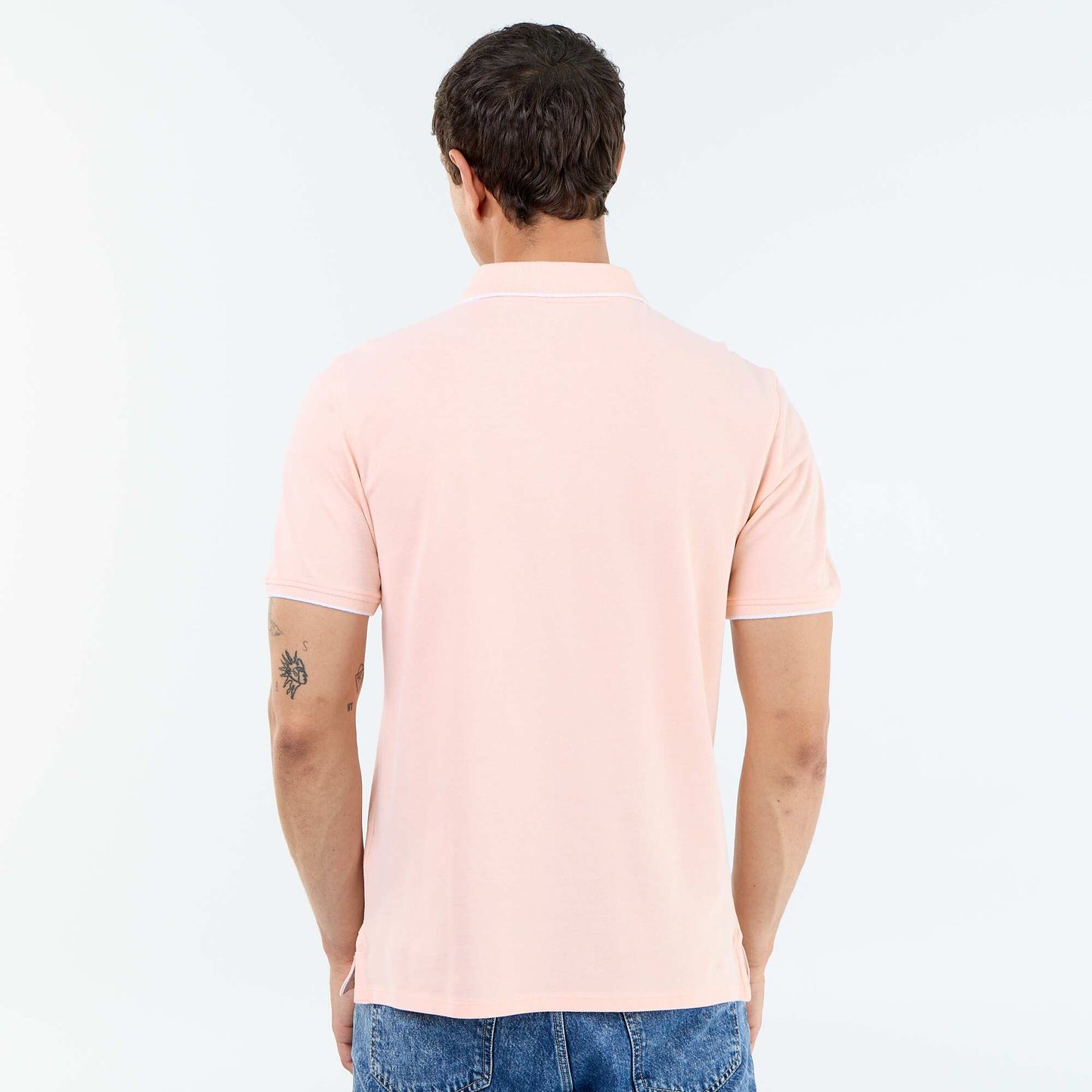 Polo avec broderie sur poitrine ORANGE