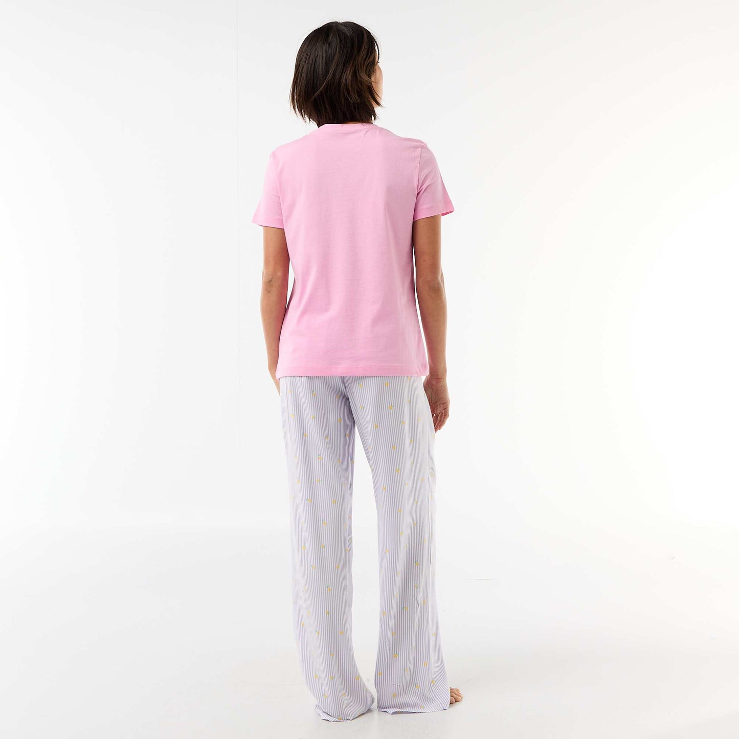 Pyjama long imprimé - 2 pièces VIOLET