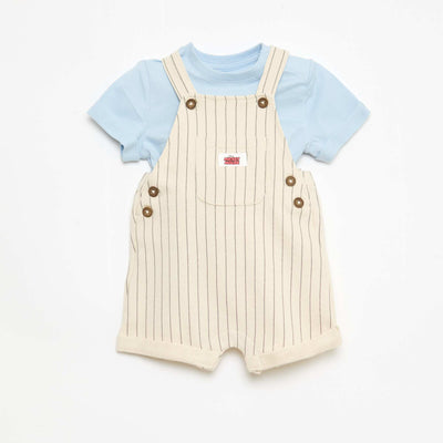 Ensemble t-shirt + salopette 'Disney' 'Mickey' - 2 pièces BLEU