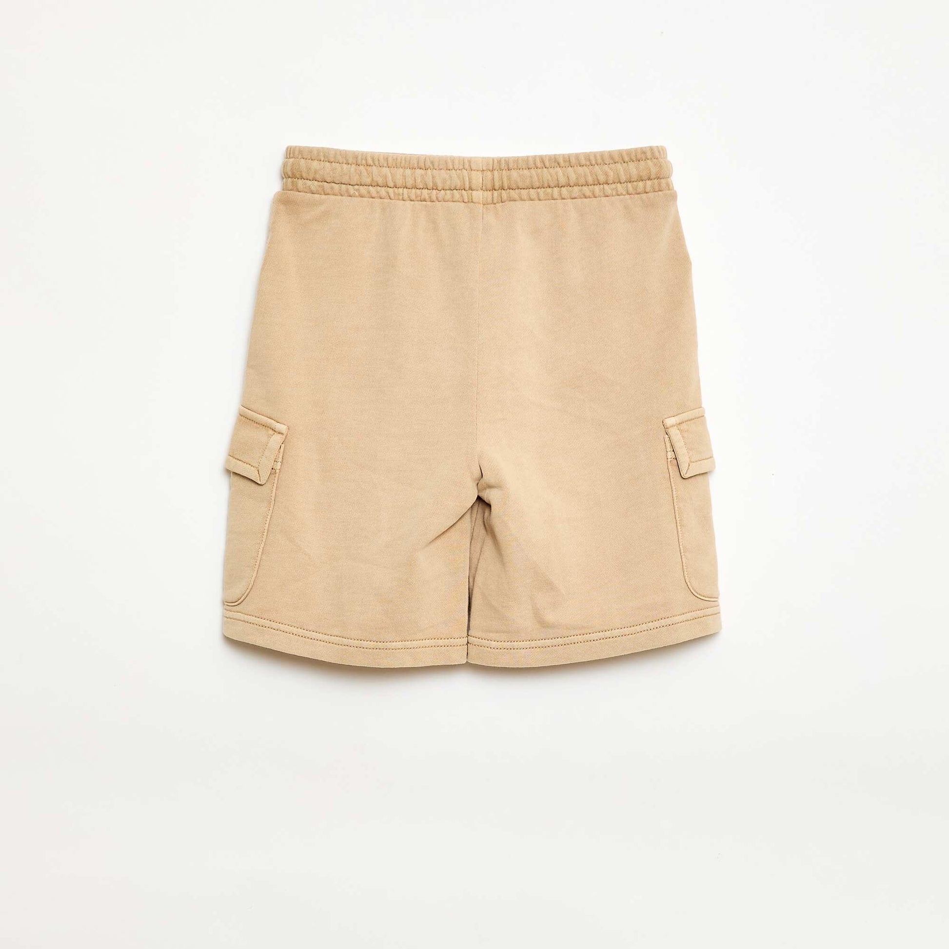 Short en molleton multipoche BEIGE