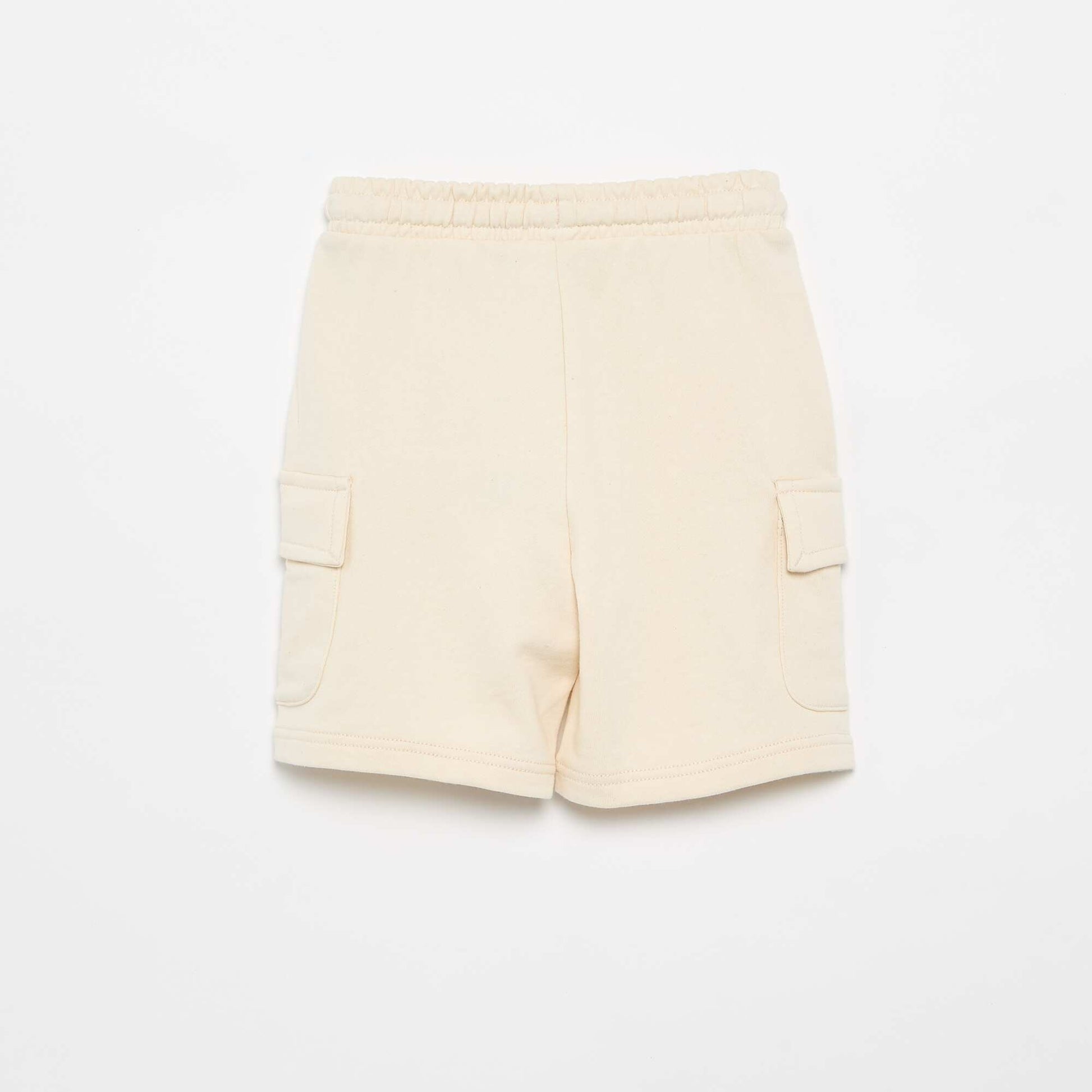 Short en molleton multipoche BEIGE