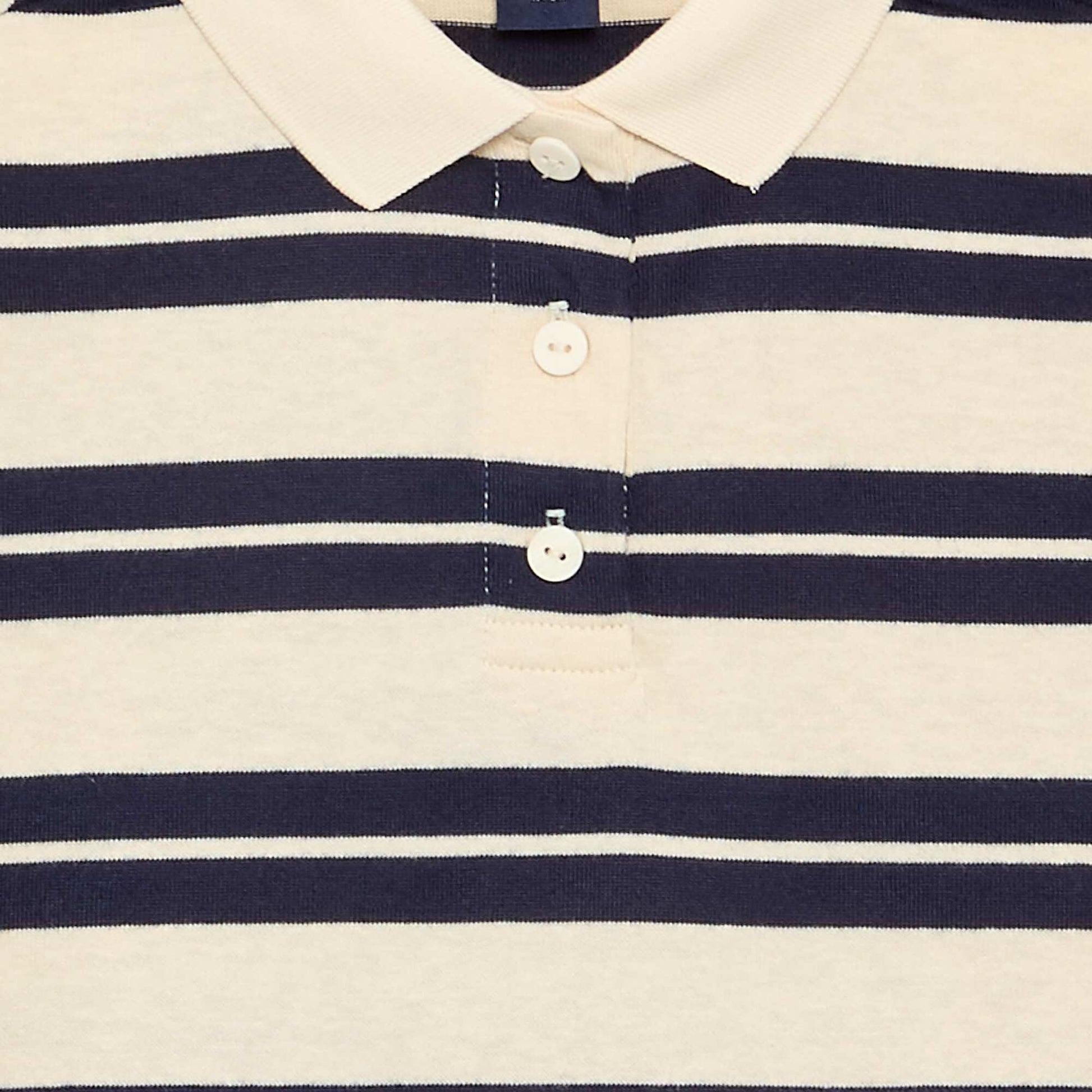 Polo oversize à rayures BLEU