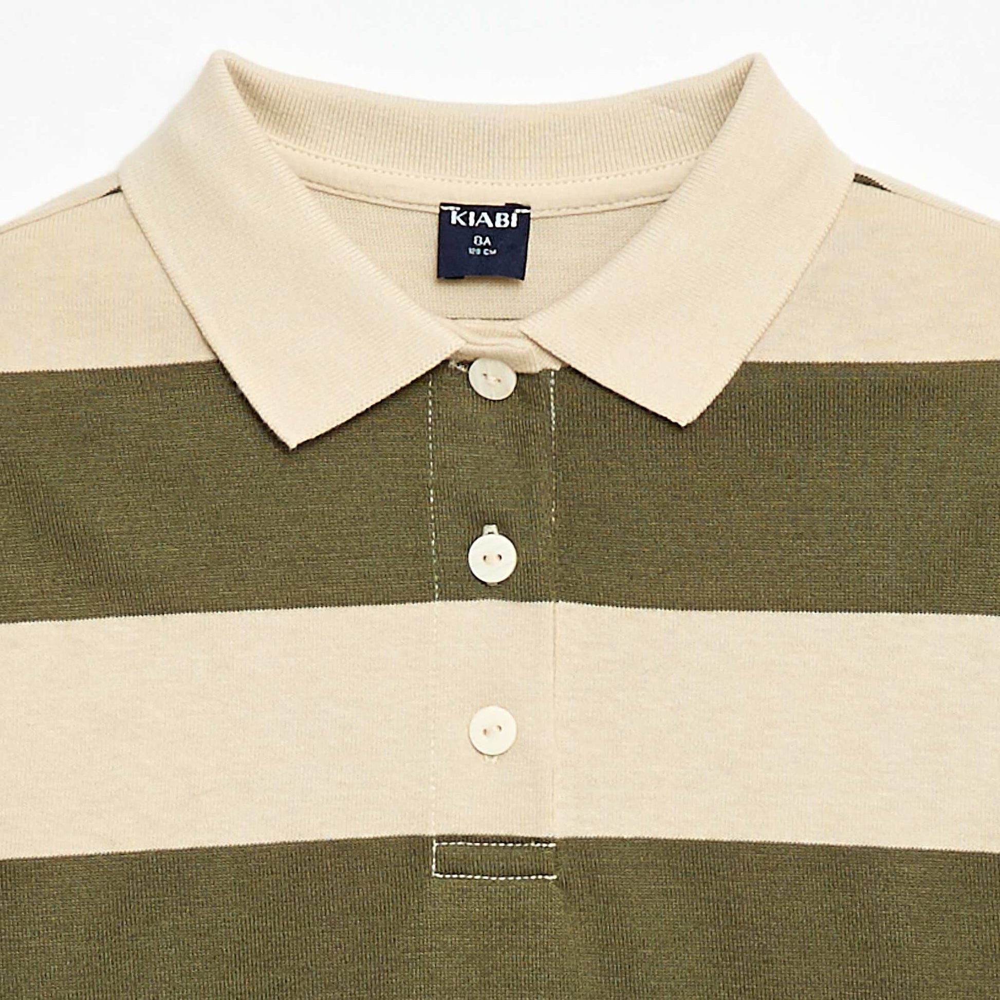 Polo oversize à rayures VERT