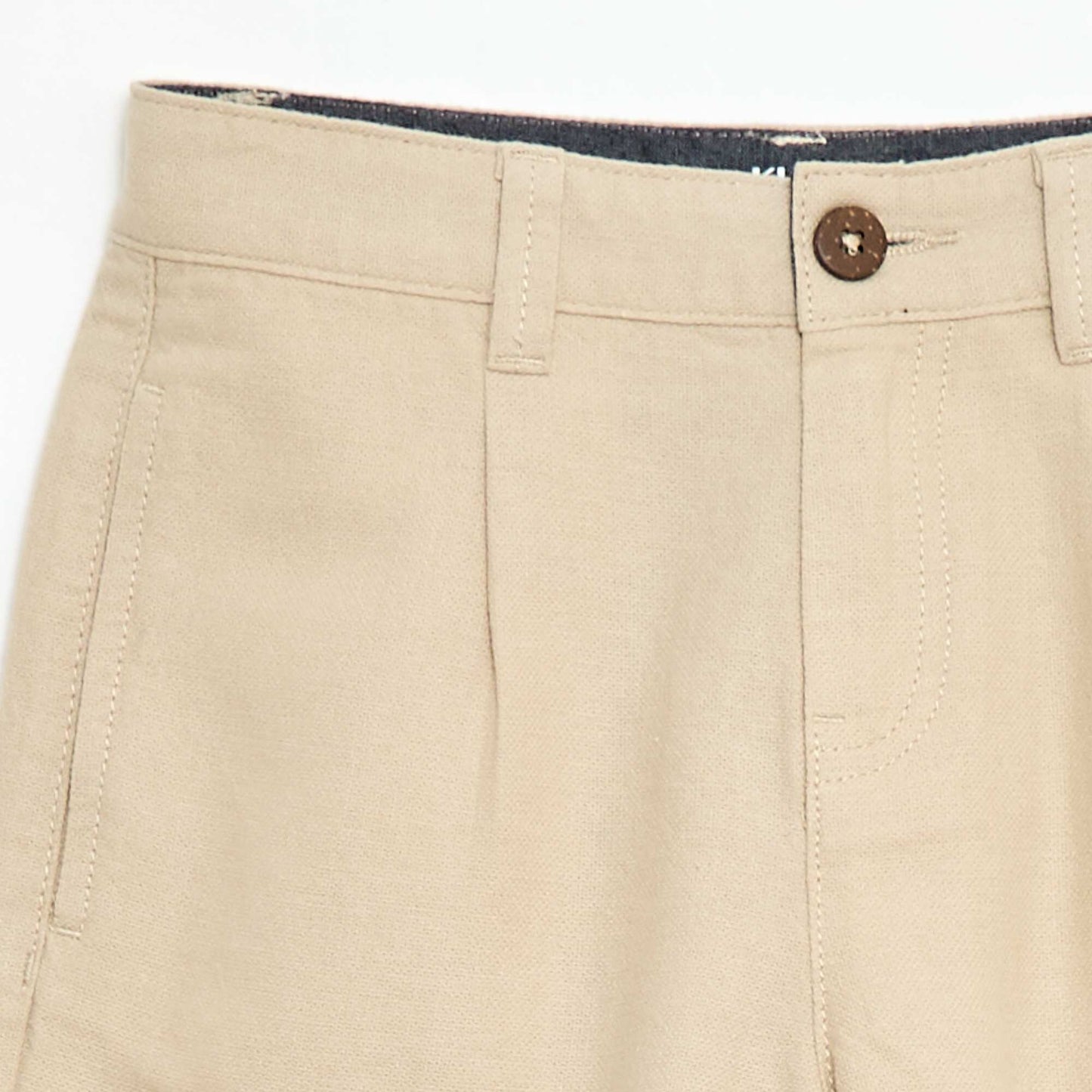 Short chino uni BEIGE