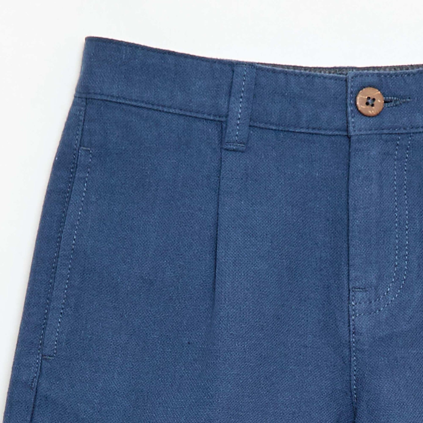 Short chino uni BLEU
