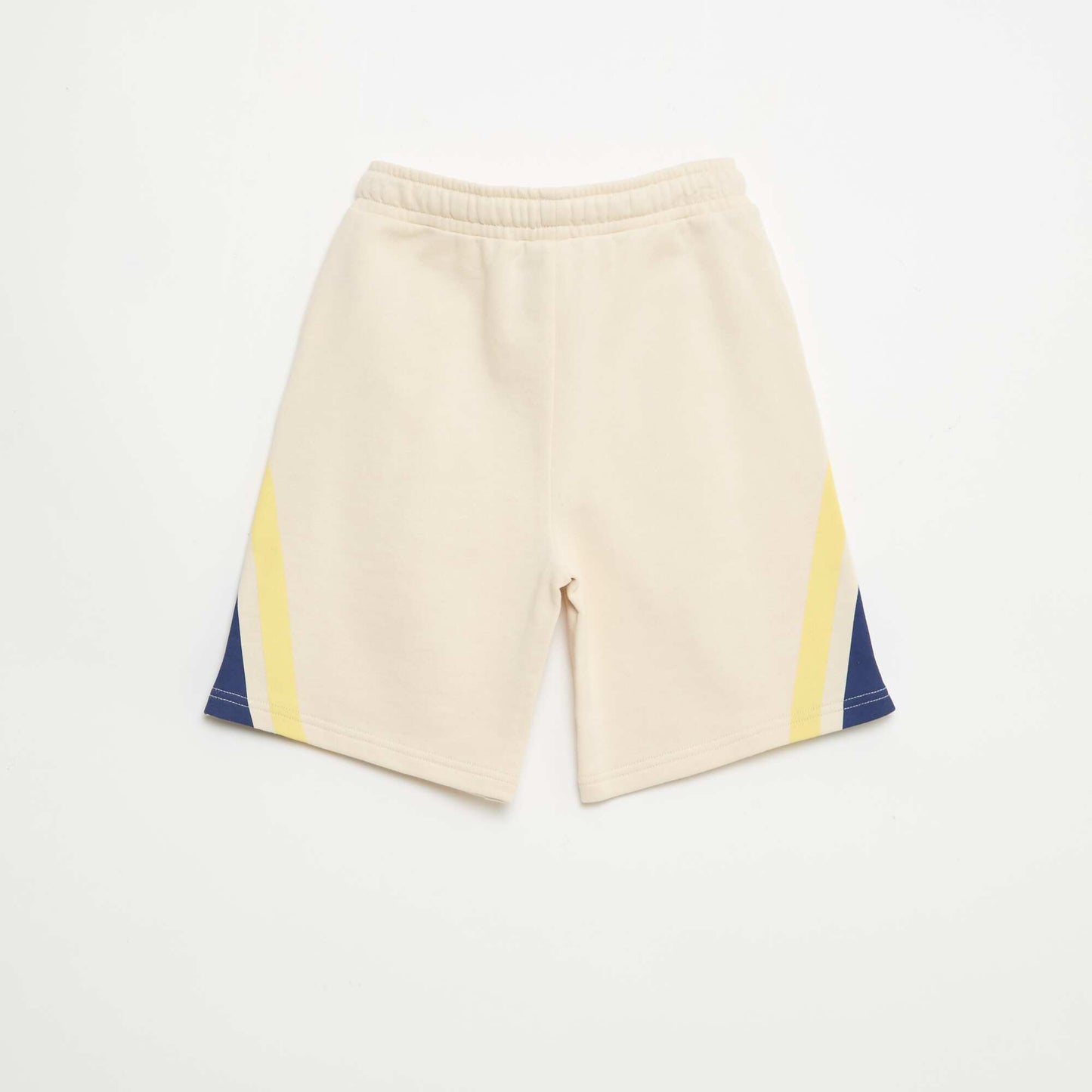 Short imprimé graphique BLANC