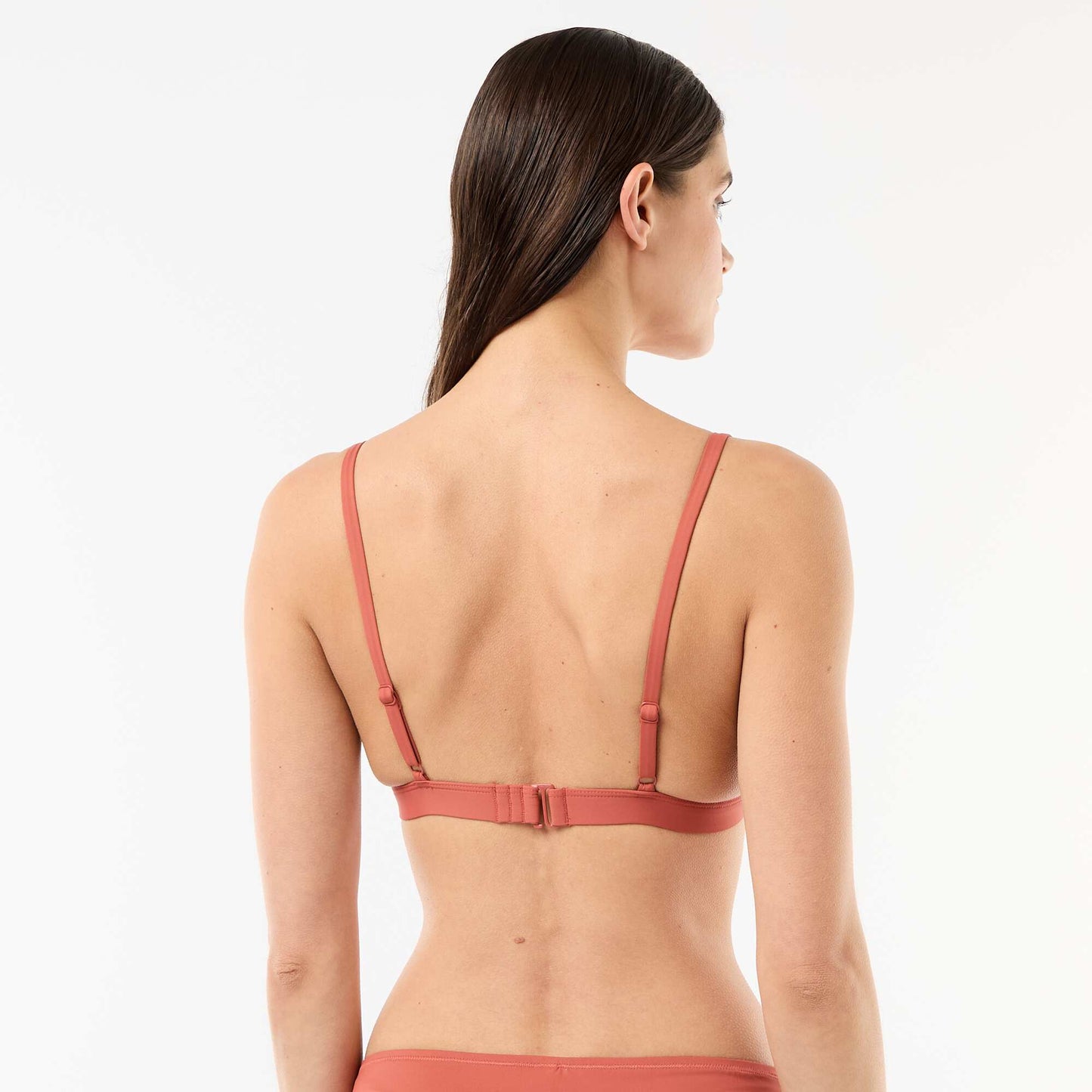 Triangle de bain avec bords macramé ORANGE