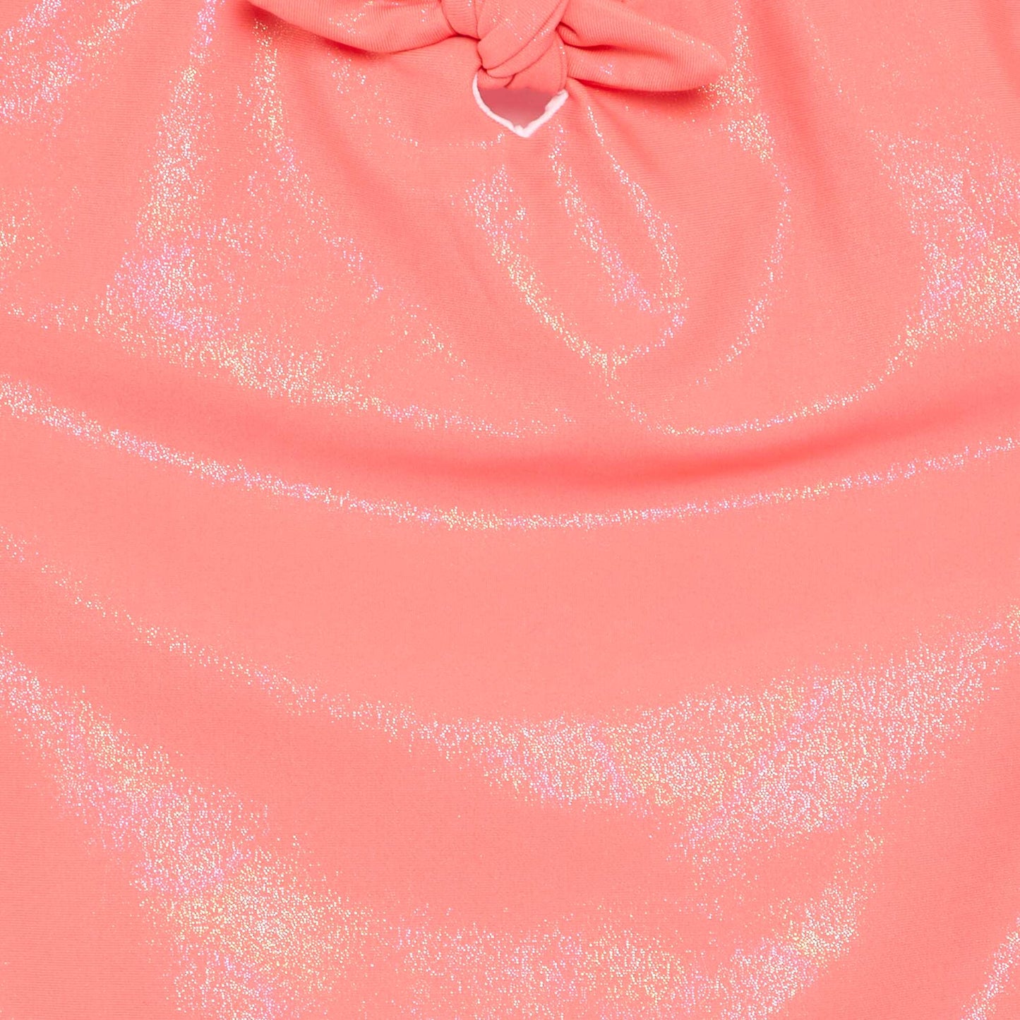 Maillot de bain 1 pièce avec matière brillante ORANGE