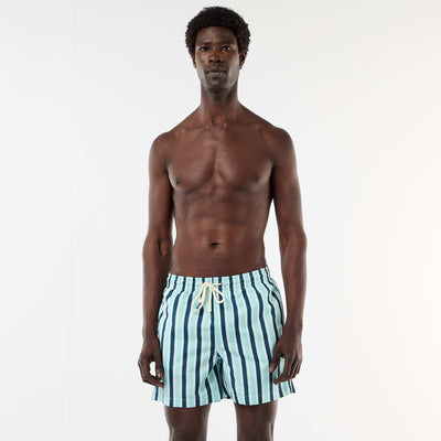 Bermuda de bain à motif BLEU