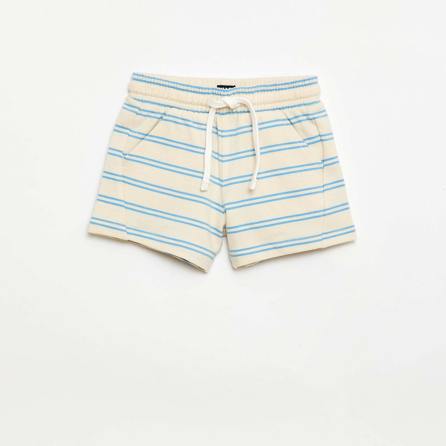 Short en molleton non gratté BLANC