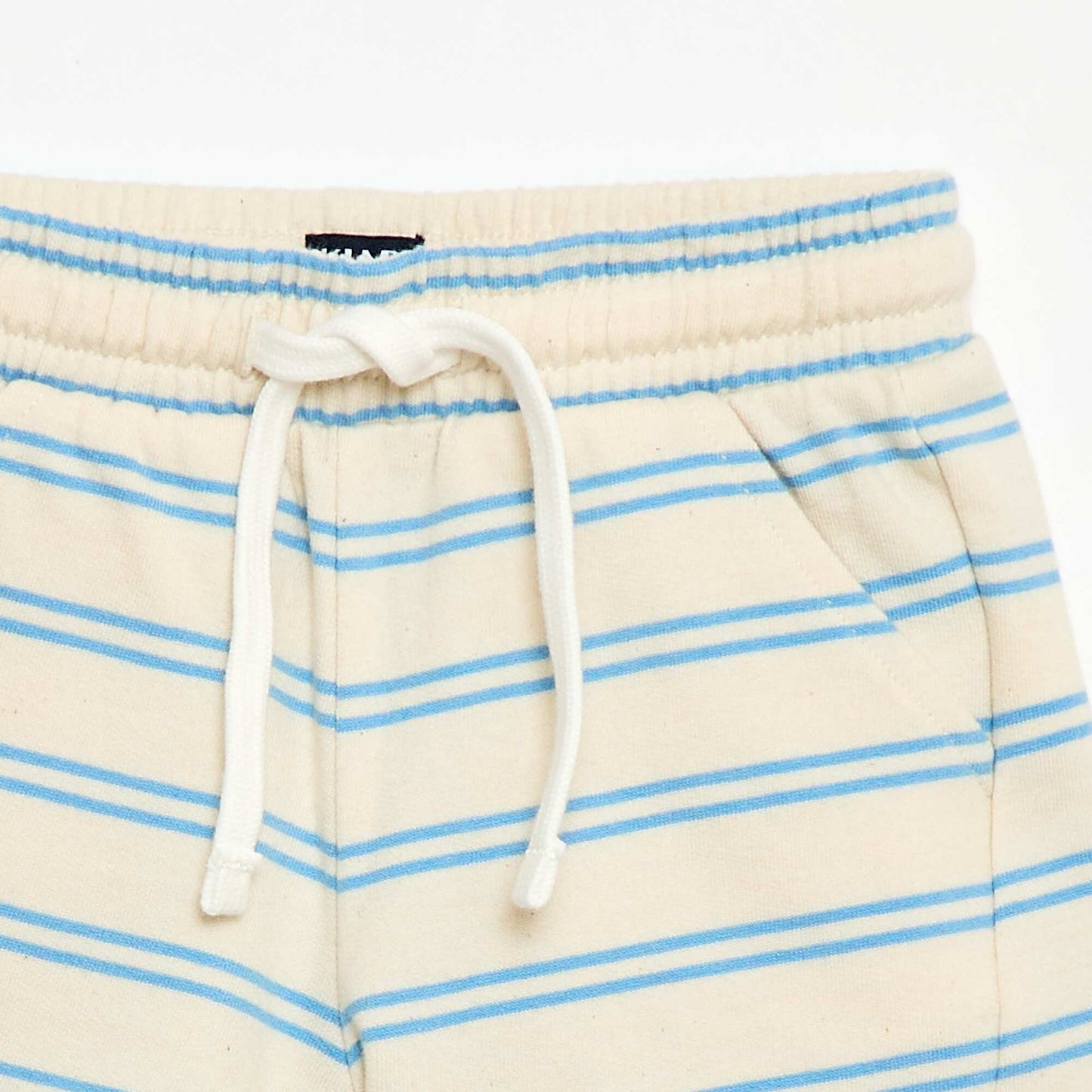 Short en molleton non gratté BLANC