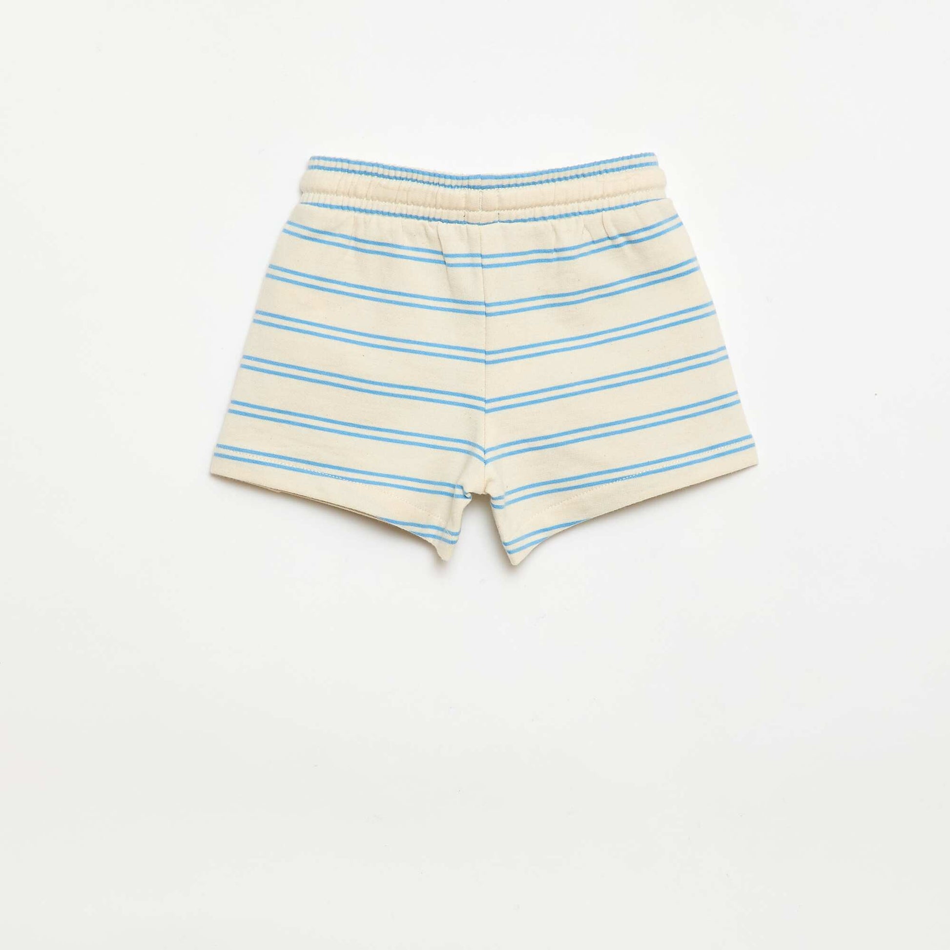 Short en molleton non gratté BLANC
