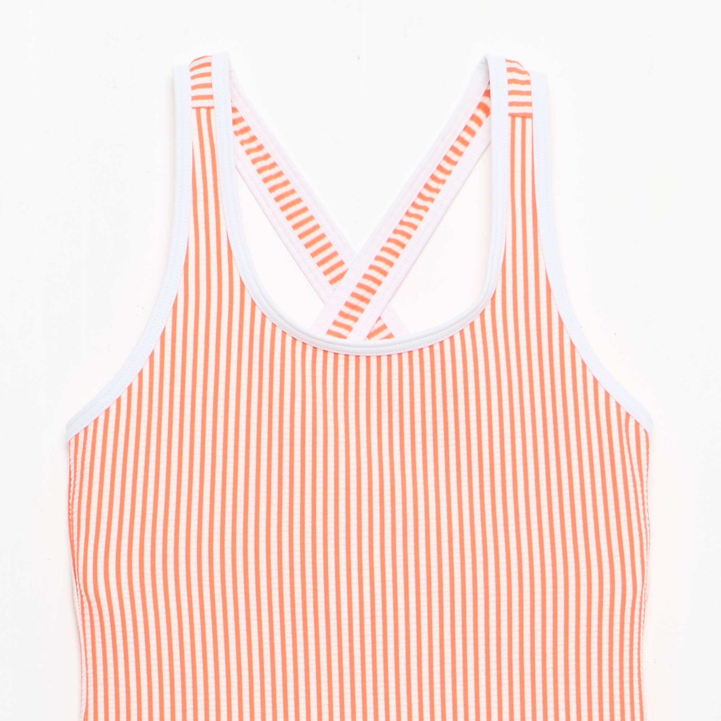 Maillot de bain rayé ROUGE
