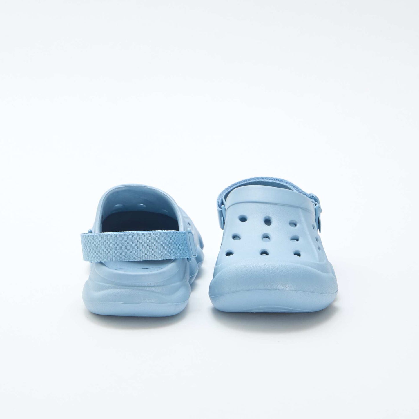 Paire de mules de plage fermées BLEU